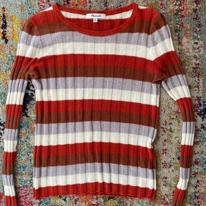 Fitted Madewell striped sweater